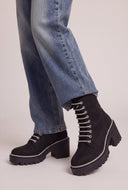 Opal Glam Trim Combat Boots