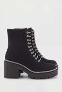 Opal Glam Trim Combat Boots