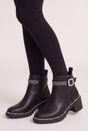 Glam Buckle Booties