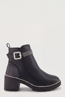 Glam Buckle Booties