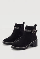 Glam Buckle Booties