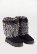 Faux Fur Cuff Booties