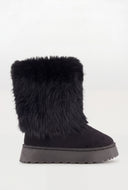 Faux Fur Cuff Booties