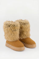 Faux Fur Cuff Booties