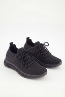 Julia Textured Lace Up Sneakers