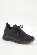 Julia Textured Lace Up Sneakers
