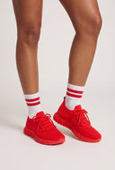 Julia Textured Lace Up Sneakers