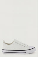 Canvas Lace-Up Sneakers