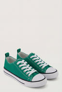 Canvas Lace-Up Sneakers