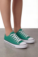 Canvas Lace-Up Sneakers