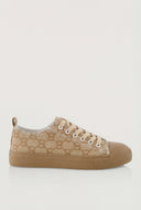 Canvas Lace-Up Sneakers