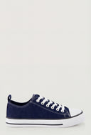 Canvas Lace-Up Sneakers