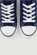 Canvas Lace-Up Sneakers