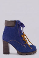 Sereia Double Lace Up Booties