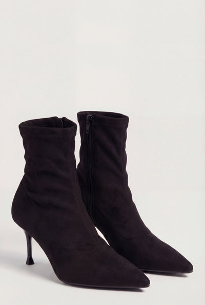 Pointed Toe Stiletto Heel Dress Booties