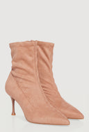 Pointed Toe Stiletto Heel Dress Booties