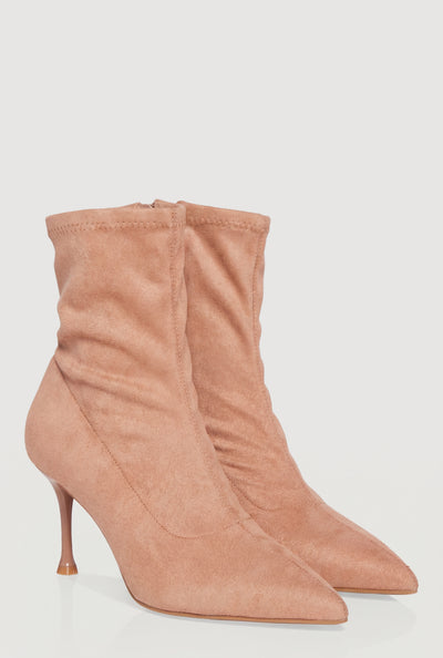 Pointed Toe Stiletto Heel Dress Booties