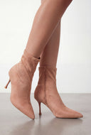 Pointed Toe Stiletto Heel Dress Booties