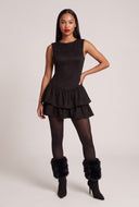 Faux Fur Cuff Stiletto Booties