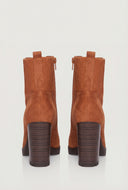 Block Heel Ankle Combat Boots