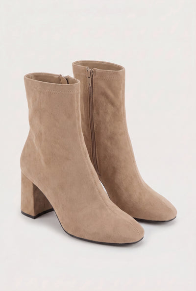 Square Toe Ankle Booties