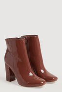 Block Heel Almond Toe Ankle Booties