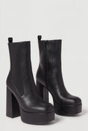 Square Toe High Heel Chelsea Boots