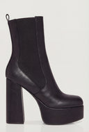 Square Toe High Heel Chelsea Boots