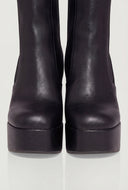 Square Toe High Heel Chelsea Boots