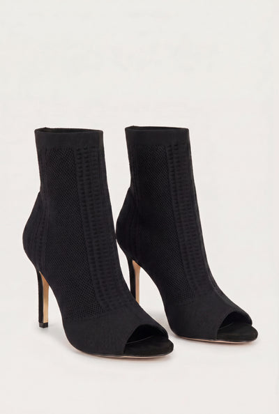 Peep Toe Stiletto Booties
