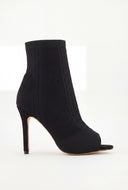 Peep Toe Stiletto Booties