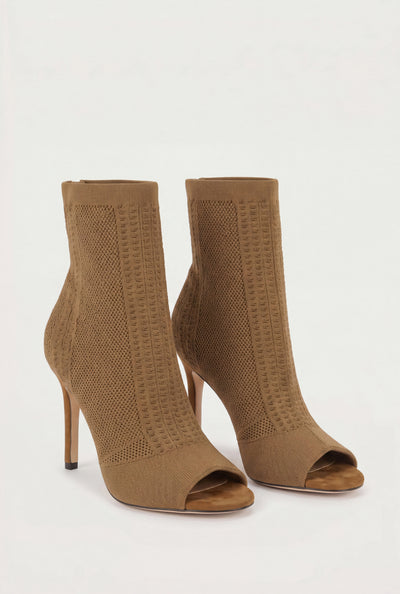 Peep Toe Stiletto Booties