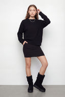 Faux Fur Lined Mid-Calf Slouch Boots