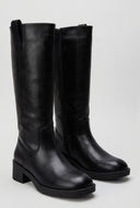 Mid Calf Square Toe Riding Boots
