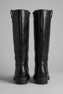Mid Calf Square Toe Riding Boots