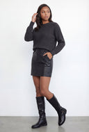 Buckle Strap Mid-Calf Block Heel Boots