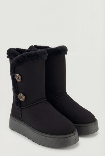 Zariah Button Loop Platform Winter Boots