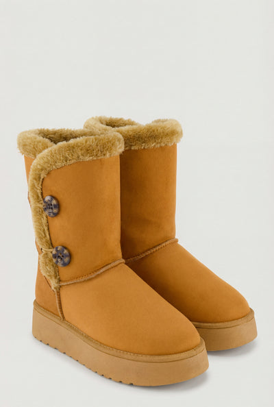 Zariah Button Loop Platform Winter Boots