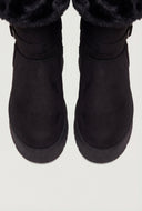 Fold Over Cuff Platform Winter Boots
