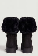 Fold Over Cuff Platform Winter Boots