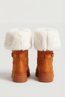 Fold Over Cuff Platform Winter Boots