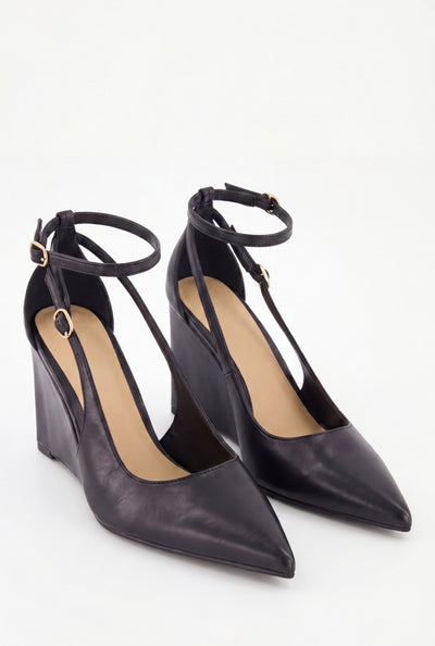 Pointed Toe Wedge Pumps