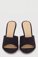 Sculpted Wedge Mule Sandals