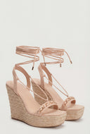 Chain Strap Espadrille Wedges