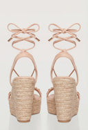 Chain Strap Espadrille Wedges