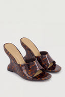 Open Toe Wedge Mules