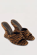 Open Toe Wedge Mules