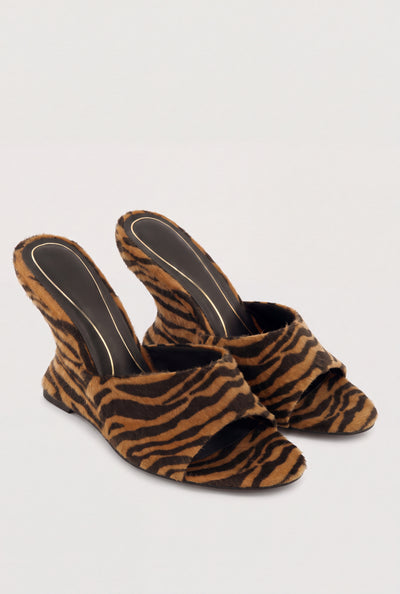 Open Toe Wedge Mules