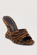 Open Toe Wedge Mules