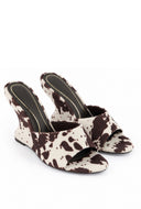 Open Toe Wedge Mules